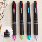 1PC 4 Colors In 1 Ballpoint Pens Simple Stationery Pens Kawaii Multico_1